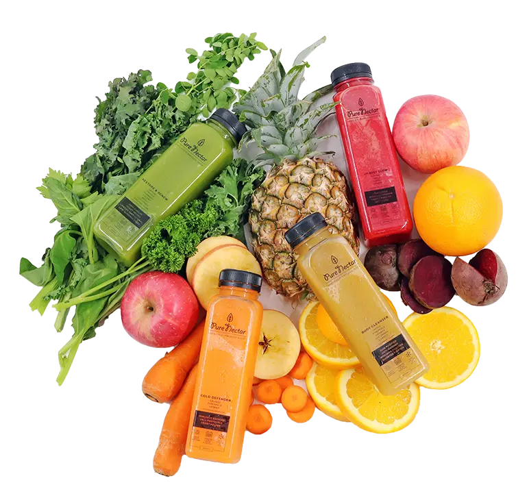 Pure Nectar cold pressed juice franchise products